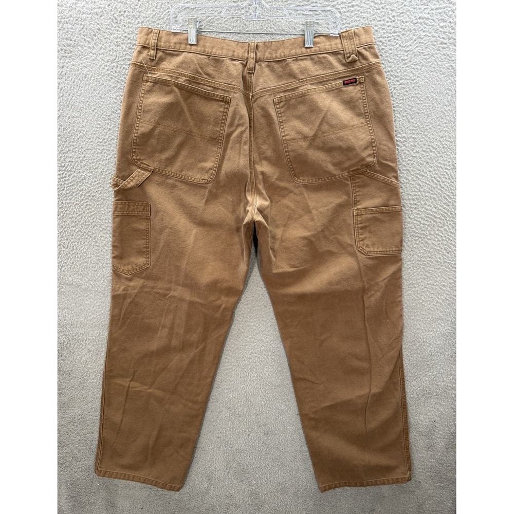 Wolverine Pants Mens 40x34 Brown Duck Canvas Carpenter Workwear Chore Grunge